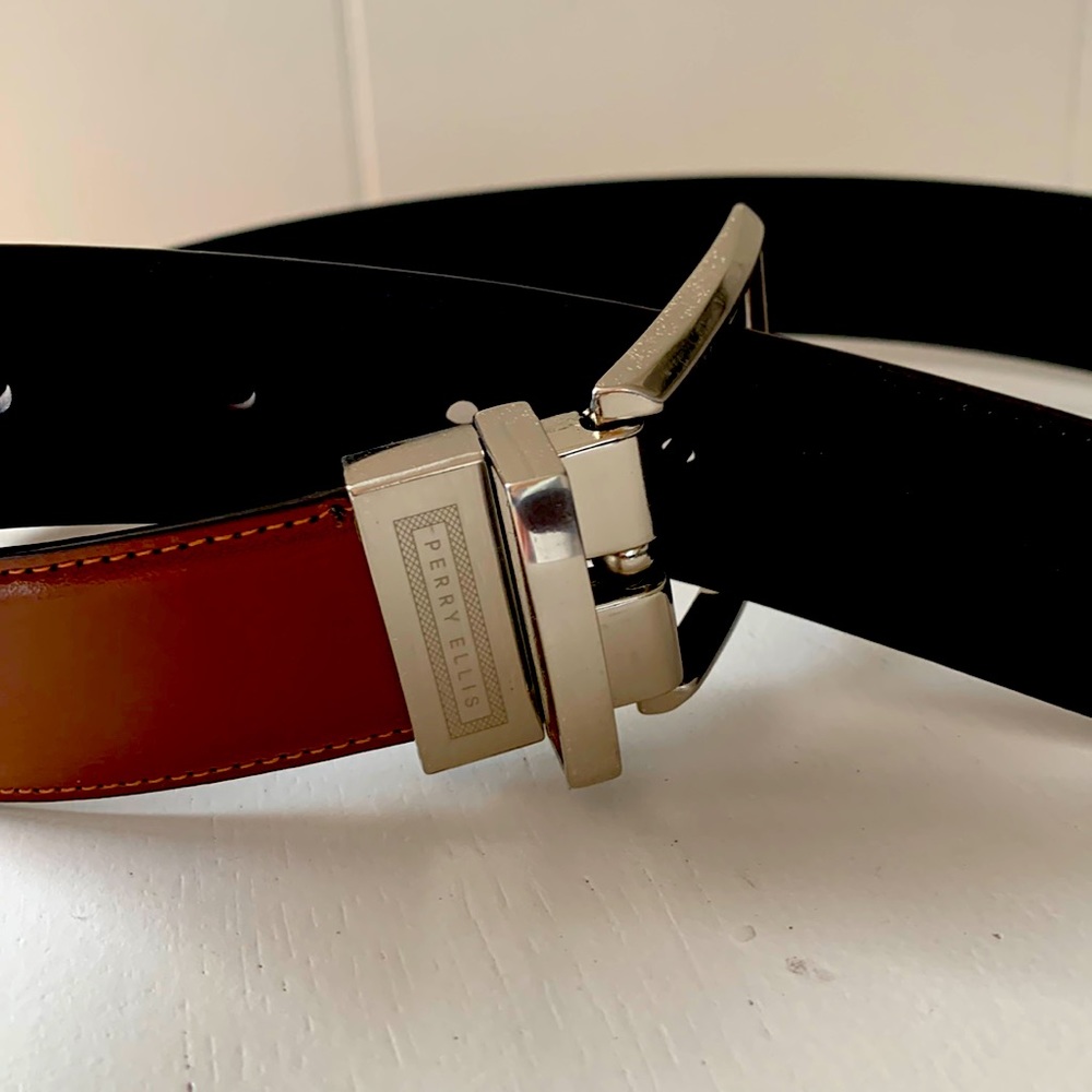 Perry Ellis Belt Reversible Black Or Brown size 36